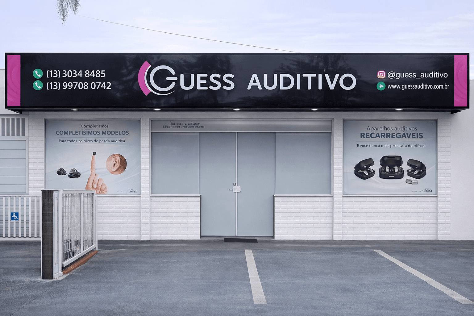 Fachada da Guess Auditivo Fachada da Guess Auditivo